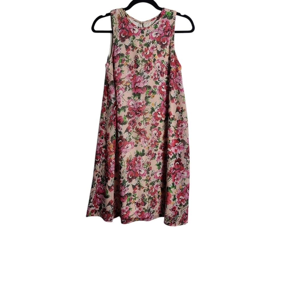TOMMY HILFIGER Floral Sleeveless Multicolor Shift Dress Size 4